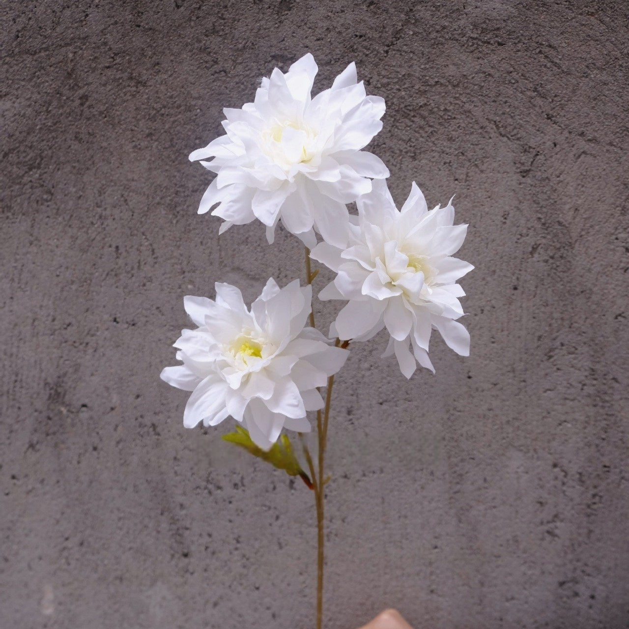 Valar Flower Oil Painting Dahlia – Realistic Artificial Bloom for Artistic Home Decor & Event Styling FS-1059