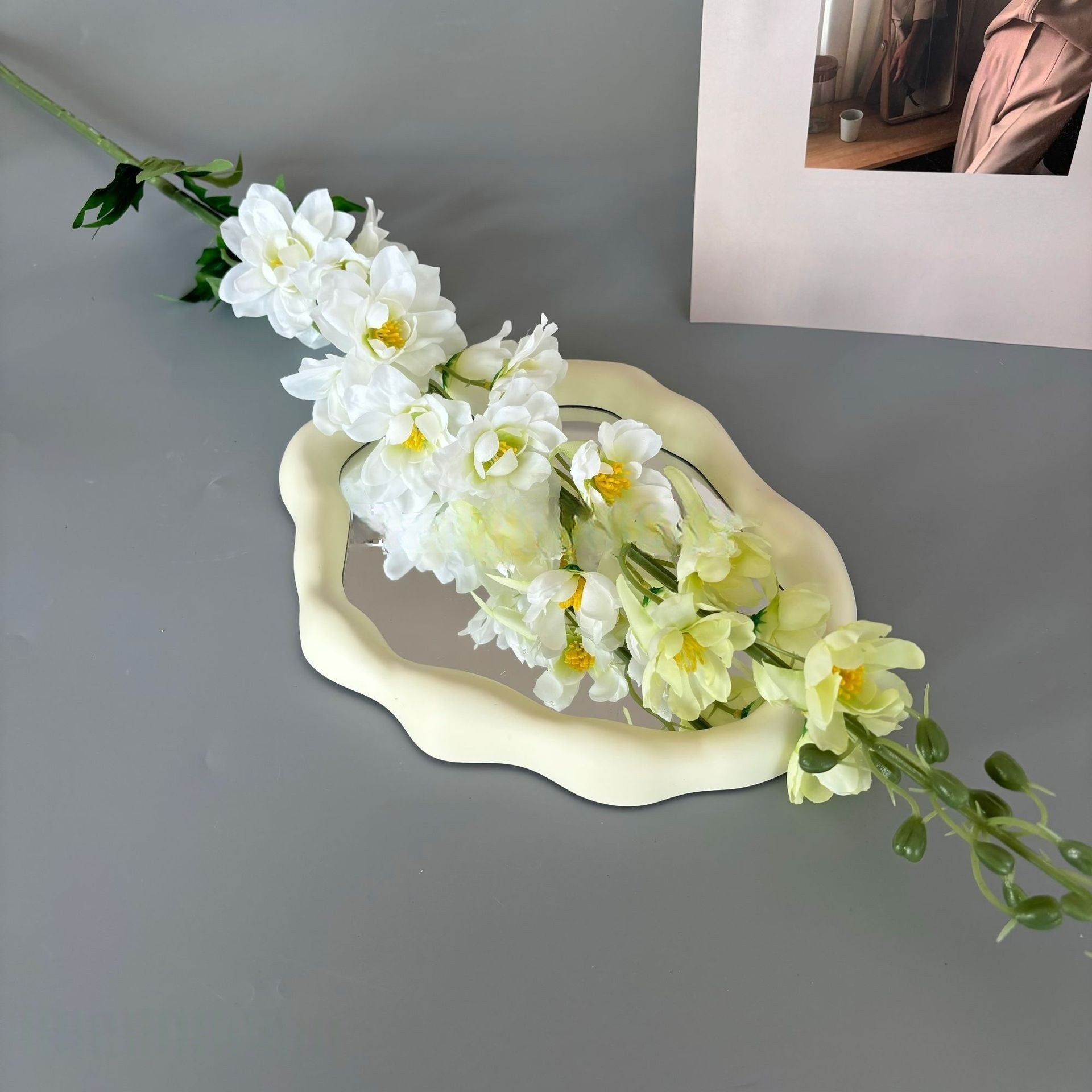 Valar Flower Realistic Delphinium Stem – Tall Faux Larkspur for Wedding & Home Arrangements FS-1055