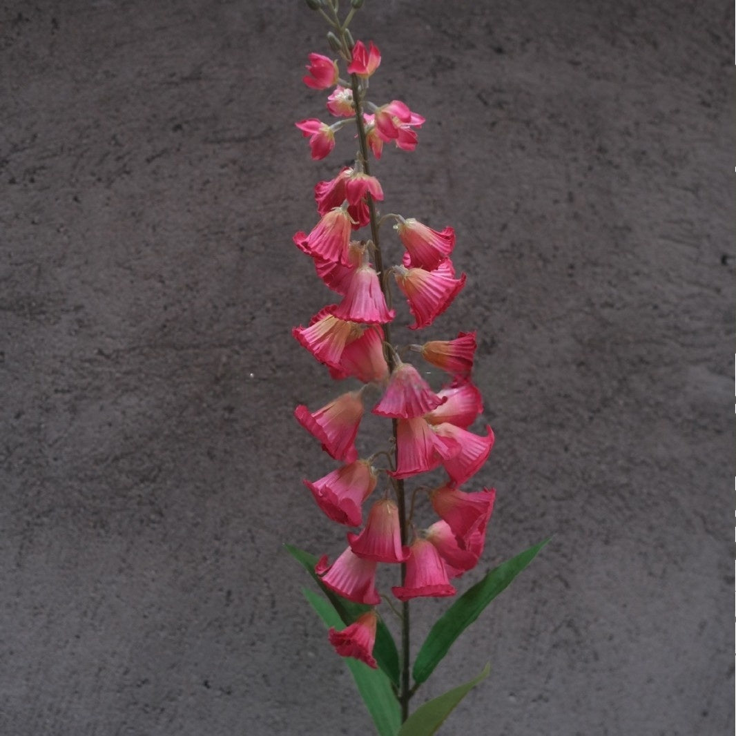 Magenta Pink Faux Flower Stem | Lifelike Single Bloom for Home Decor FS-1010A