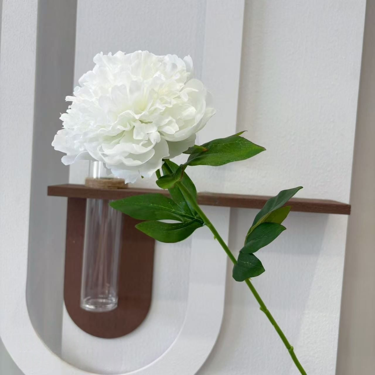 Single Stem Faux Peony – Multi-Layer Silk Flower for Home & Wedding Decor FS-1032