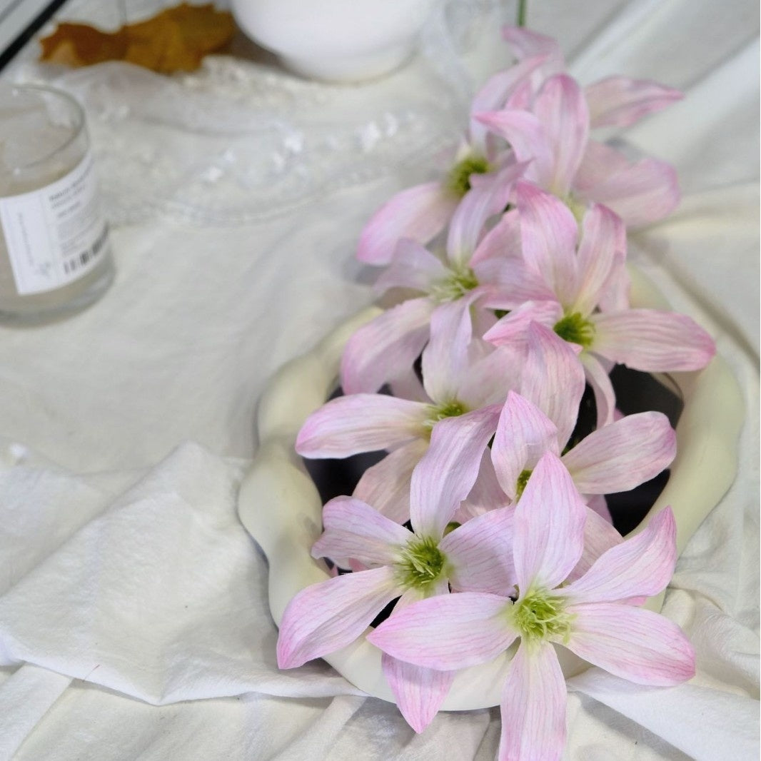 Valar Flower 9-Head Artificial Freesia – Real Touch Floral Stems for Wedding & Home Decor FS-1054