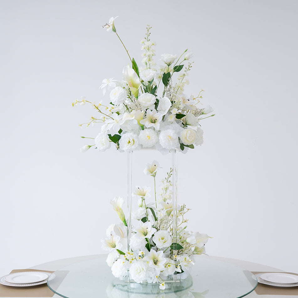 Arreglo de Bola de Flores para Boda para Mesa Principal, Escenario y Decoración del Pasillo – Centro de Mesa Floral Artificial para Eventos en Hoteles TF-107