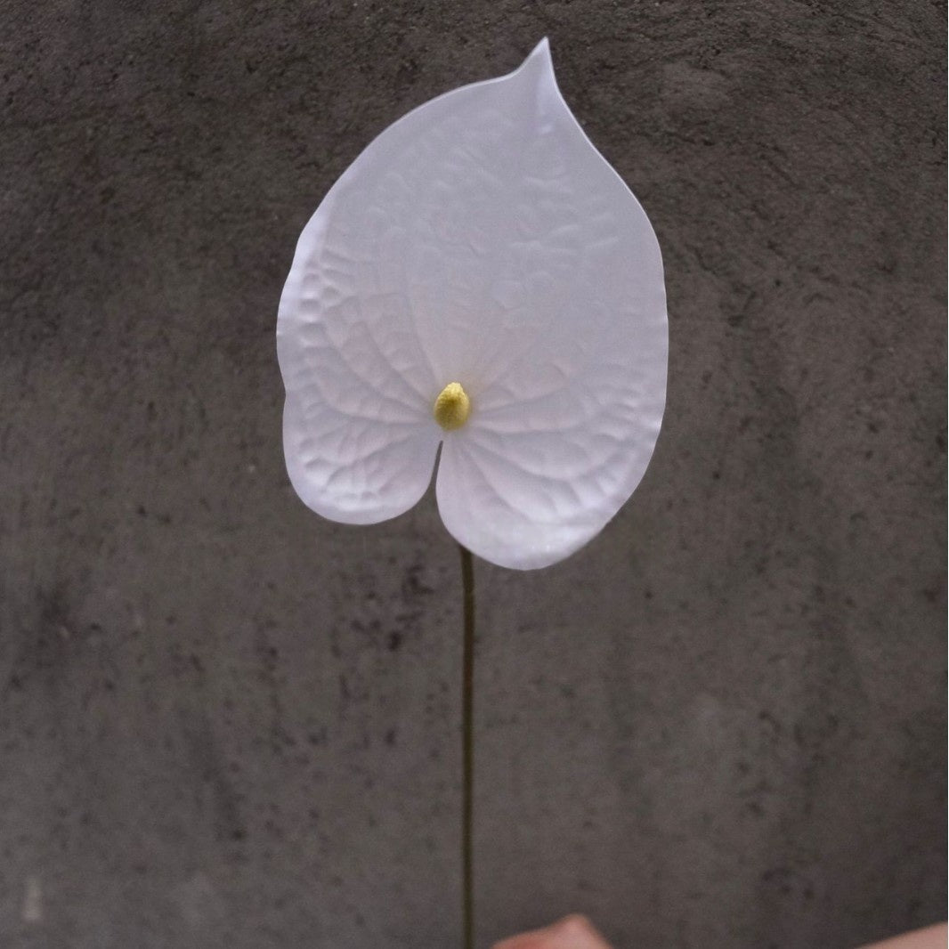 Artificial Anthurium Flower – Realistic Red Heart-Shaped Bloom for Home & Event Styling FS-1047