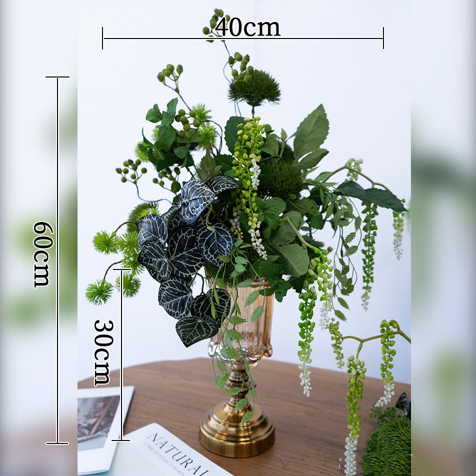 Arreglo de flores artificiales en durazno y blanco – Conjunto romántico para mesa de evento y decoración de señalización FA-263