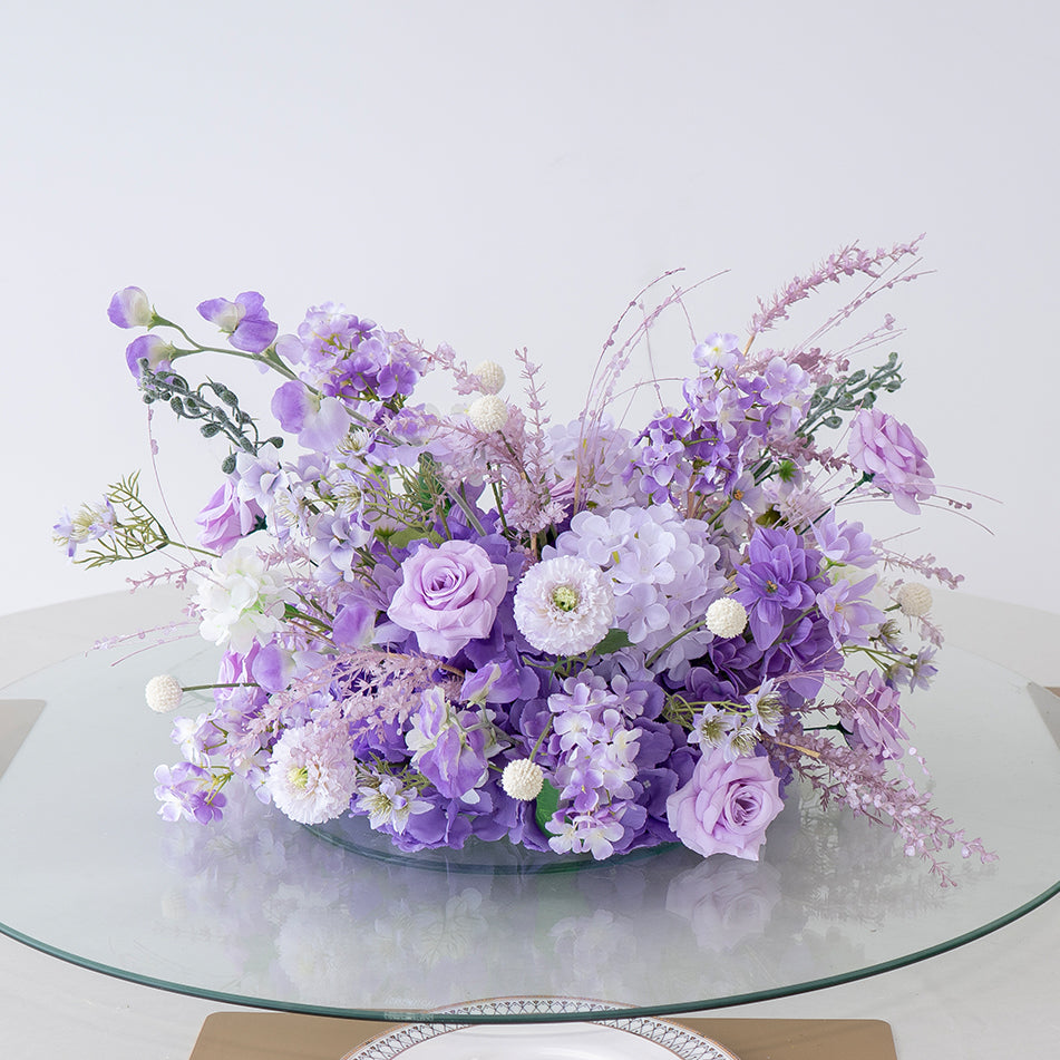 Hochzeitsdekoration Kunstblumengesteck, handgemachtes Hochzeitsrequisite, Kunstblumen für den Hochzeitsgang im Freien, Bühnendekoration und Blumenballgesteck TF-110