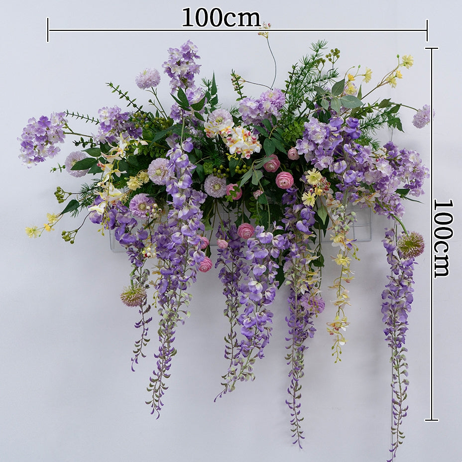 Valar Flower Whimsical Wisteria-Inspired Artificial Floral Set for Wall & Table Decor FA-292