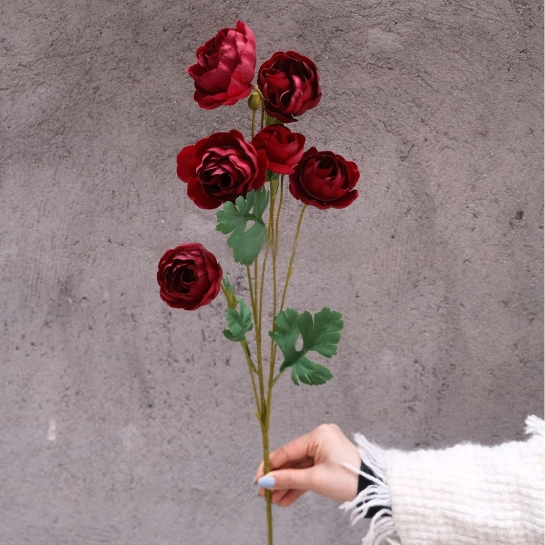 Schwarz-rosa Kunstblumen-Set – Moderne Geburtstagsparty-Hintergrunddekoration mit Kunstblumenarrangement FA-255