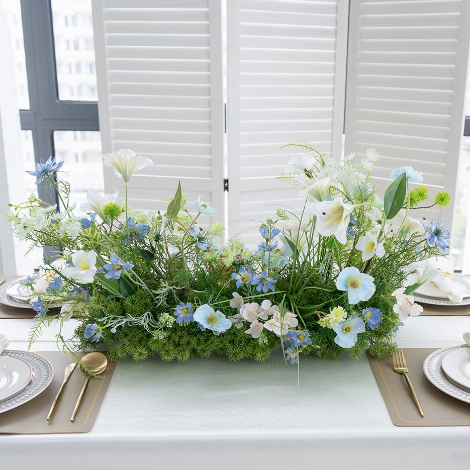 Lush Artificial Floral Table Centerpiece for Wedding Reception or Event Decor – Valar Flower TF-113