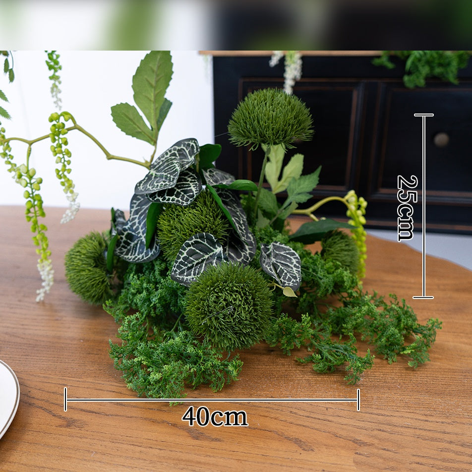 Arreglo de flores artificiales en durazno y blanco – Conjunto romántico para mesa de evento y decoración de señalización FA-263