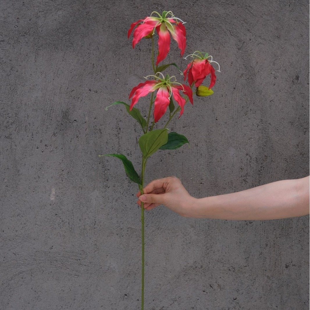 Schwarz-rosa Kunstblumen-Set – Moderne Geburtstagsparty-Hintergrunddekoration mit Kunstblumenarrangement FA-255