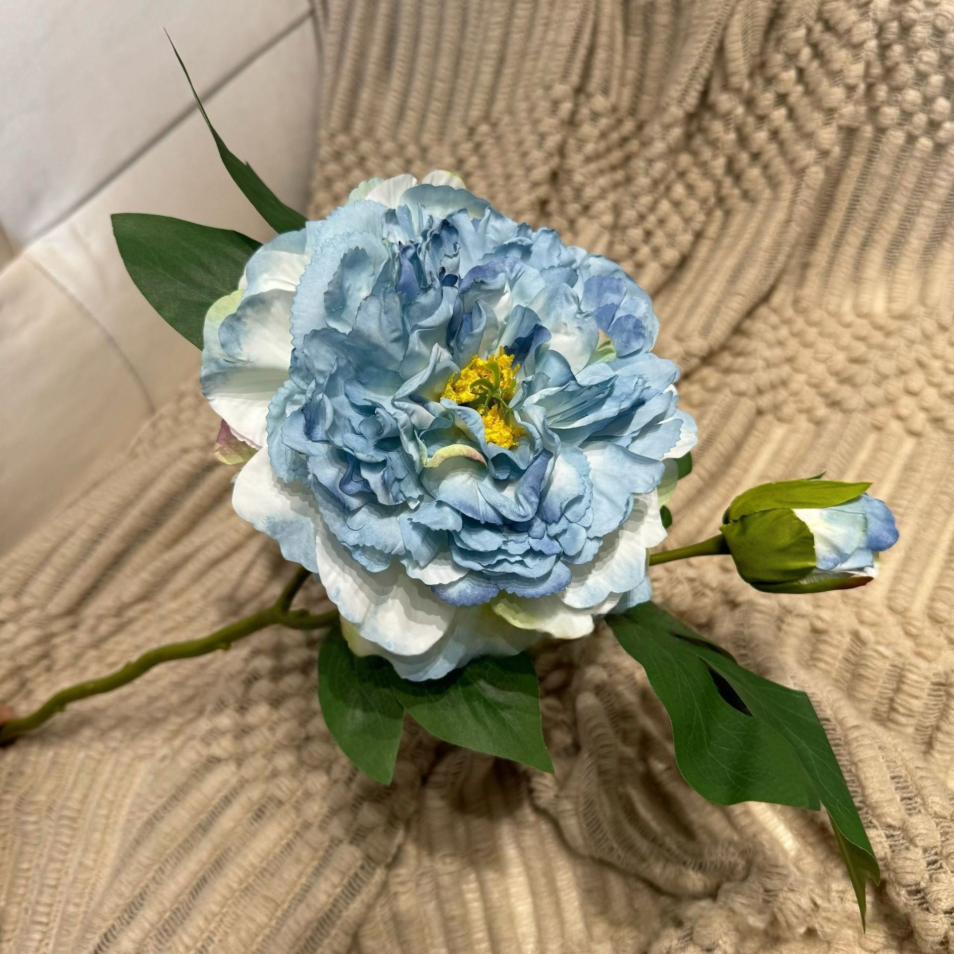 Valar Flower Vintage Peony Stem – Oil-Painted Look Artificial Bloom for Artistic Floral Styling FS-1057