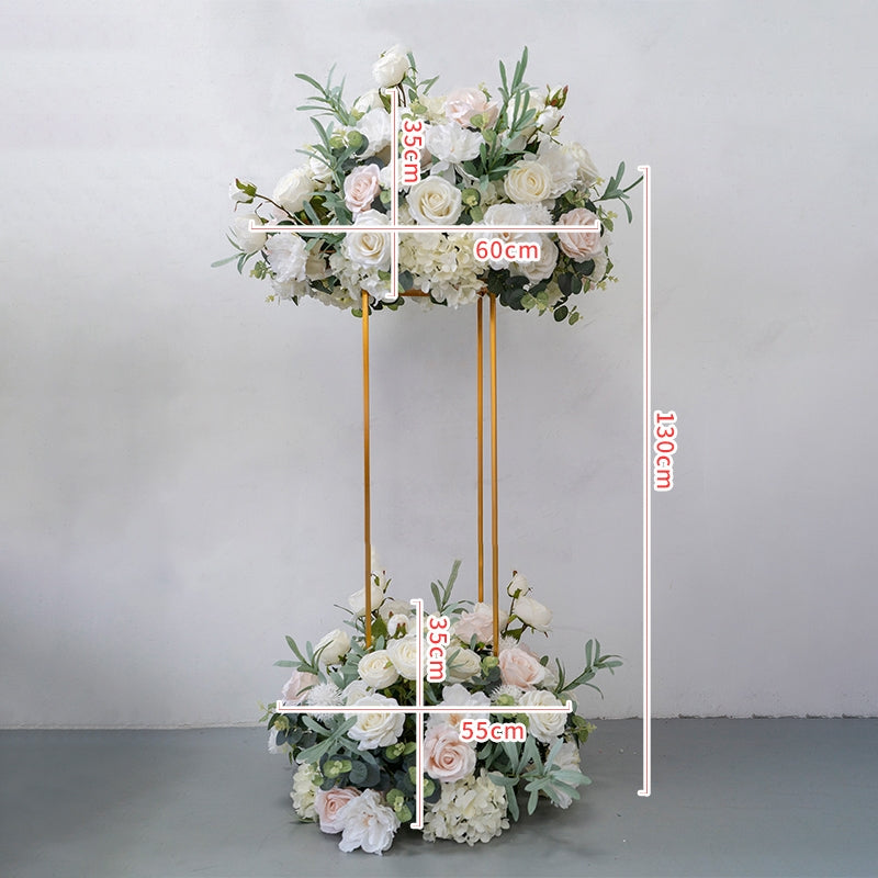 Valar Flower Artificial Flower Ball Stand Set for Wedding Aisle & Event Decoration FA-286
