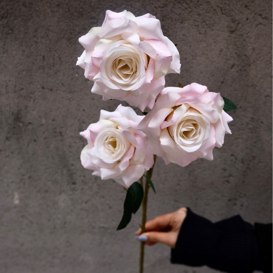 Luxury Realistic Rose Stem – Multilayer Silk Flower for Romantic Home & Wedding Decor FS-1030
