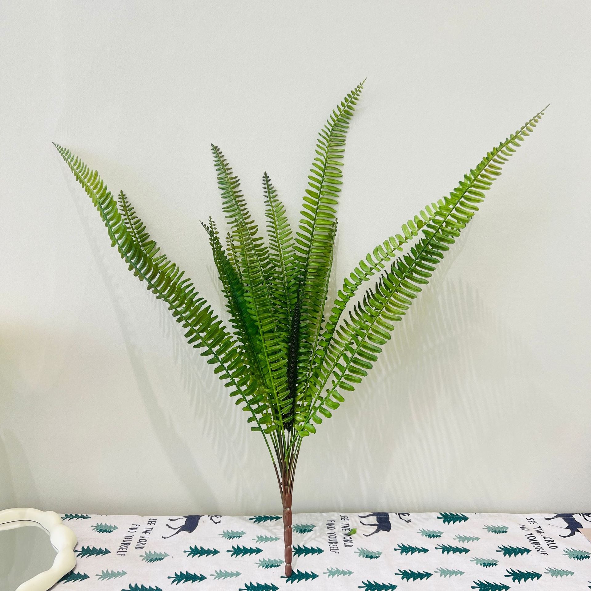 Single Faux Fern Stem for Wedding & Home Decor | Realistic Greenery Accent FS-1001A