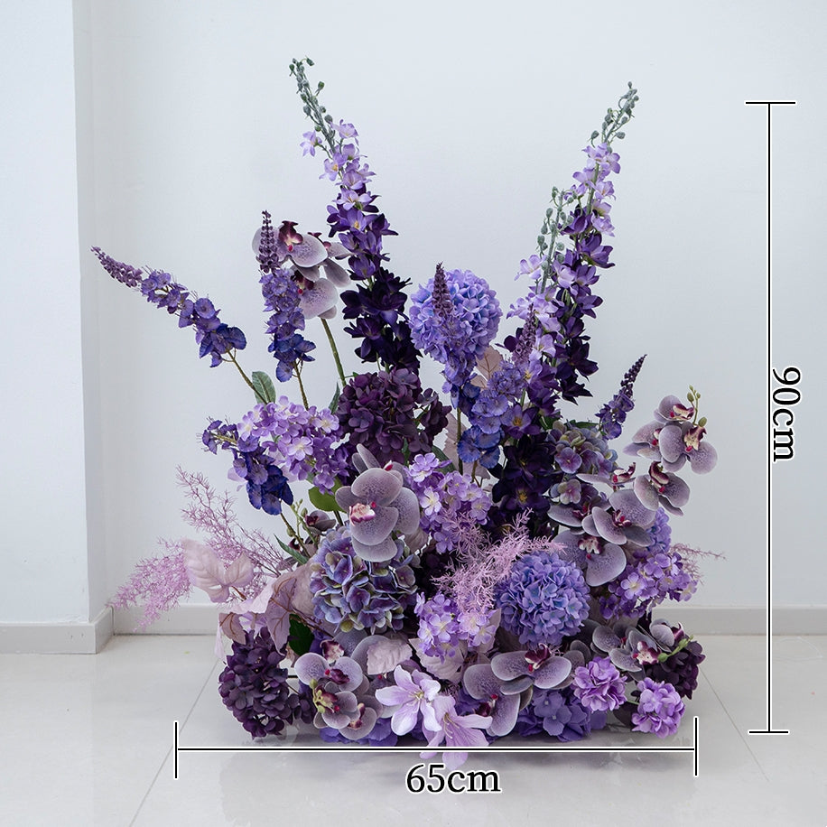 Valar Flower Elegant Purple Artificial Flower Set – Faux Floral Decoration for Birthday, Wedding & Event Backdrop FA-284