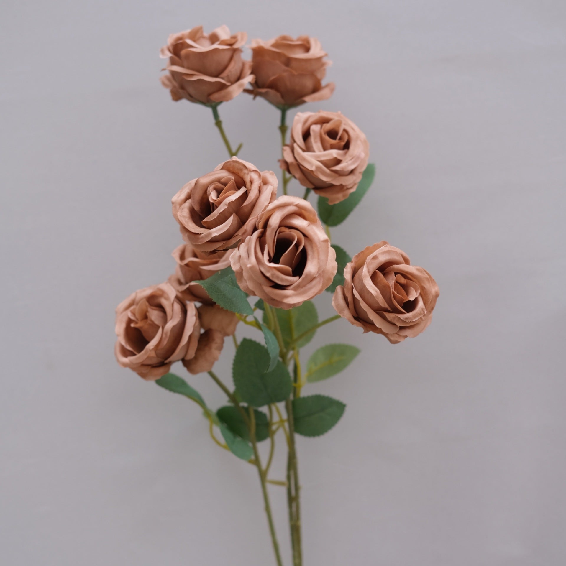 Rusty Autumn Orange Artificial Flower | Vintage Style Single Stem FS-1012A