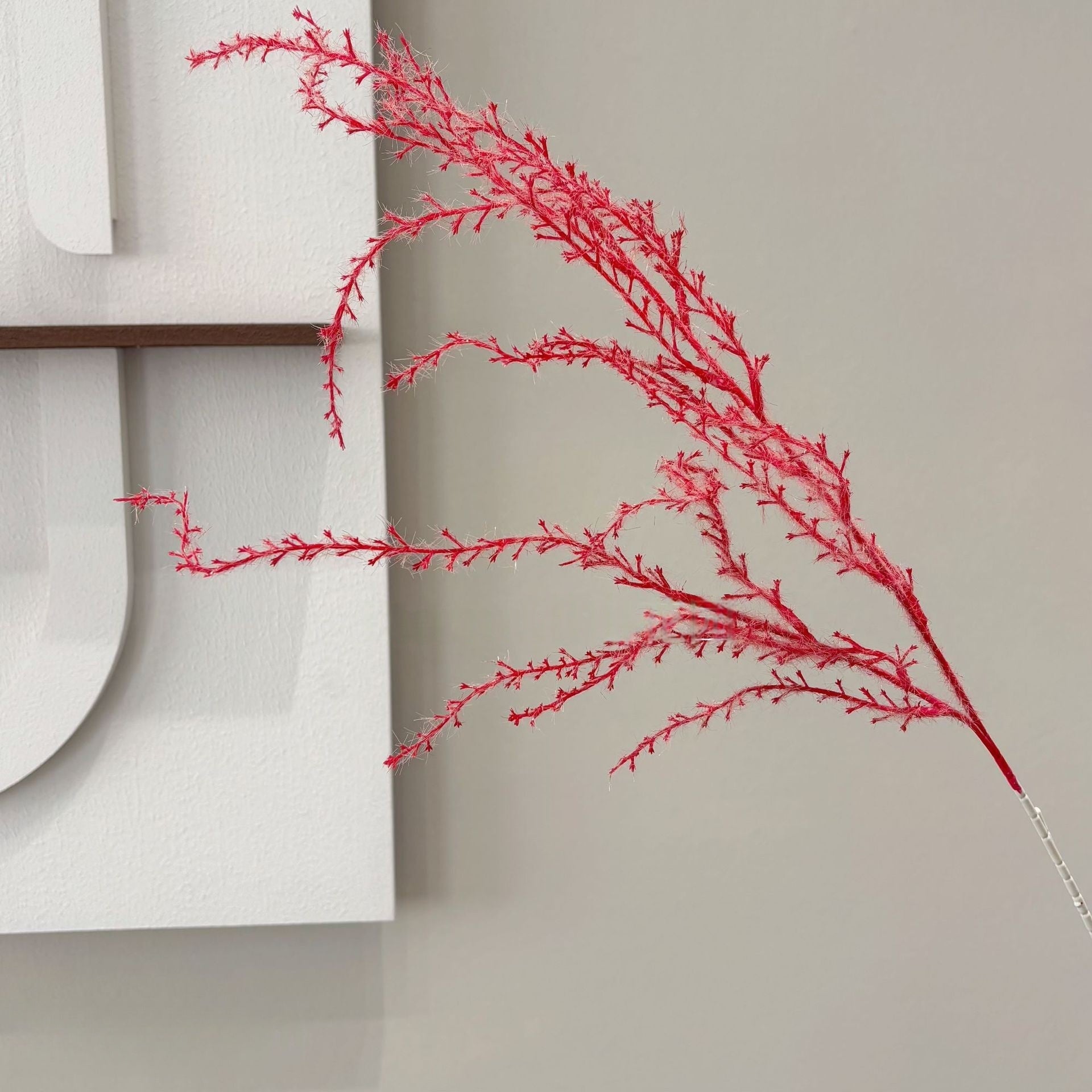 Whimsical Faux Firework Grass – Long Stem Dragon Whisk Fern for Floral Styling FS-1040