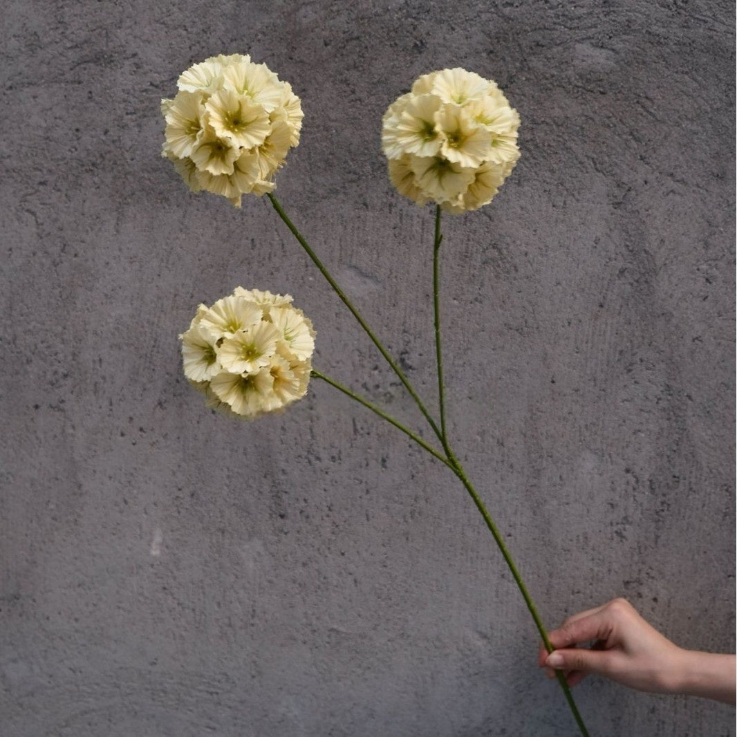 Valar Flower Dreamy Lollipop Hydrangea – Faux Windmill Bloom Stems for Whimsical Decor FS-1064