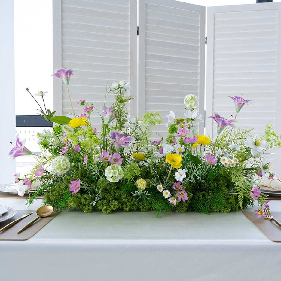 Lush Artificial Floral Table Centerpiece for Wedding Reception or Event Decor – Valar Flower TF-113