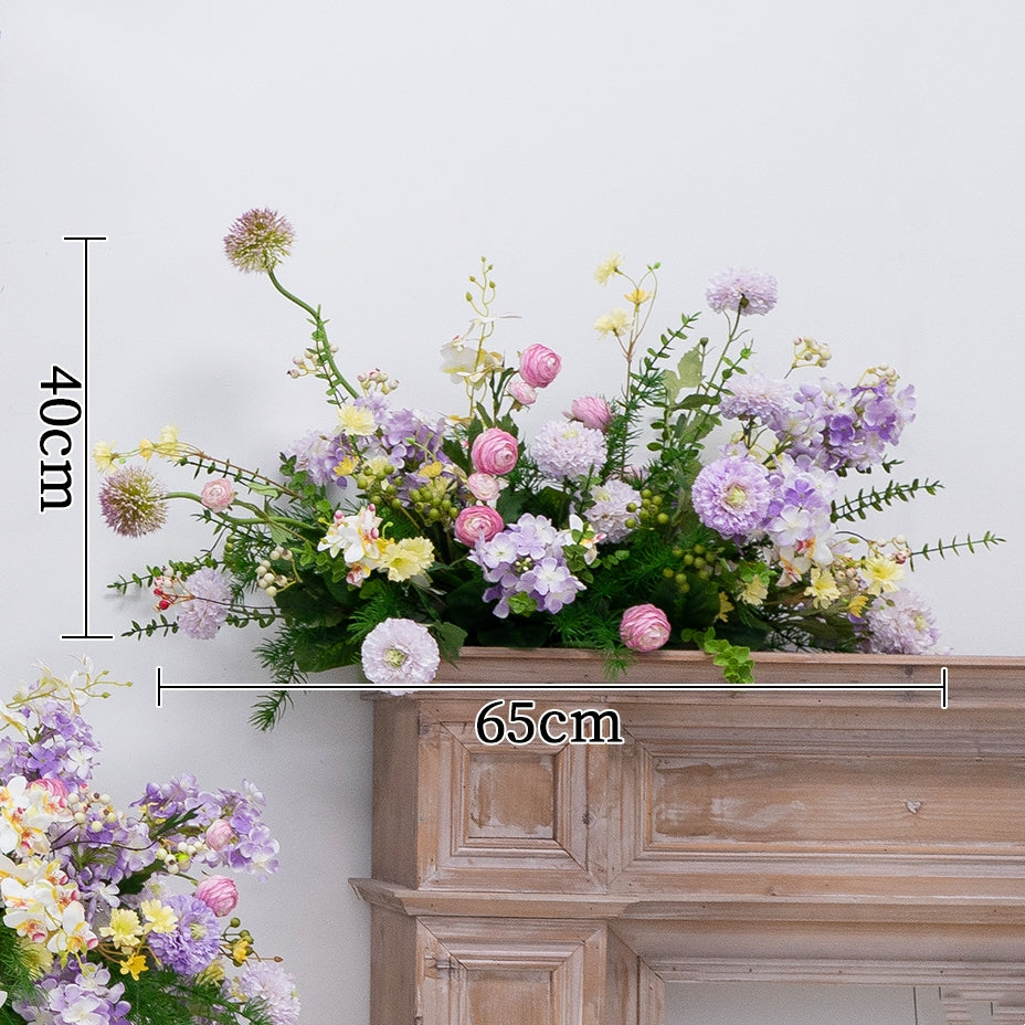 Valar Flower Whimsical Wisteria-Inspired Artificial Floral Set for Wall & Table Decor FA-292