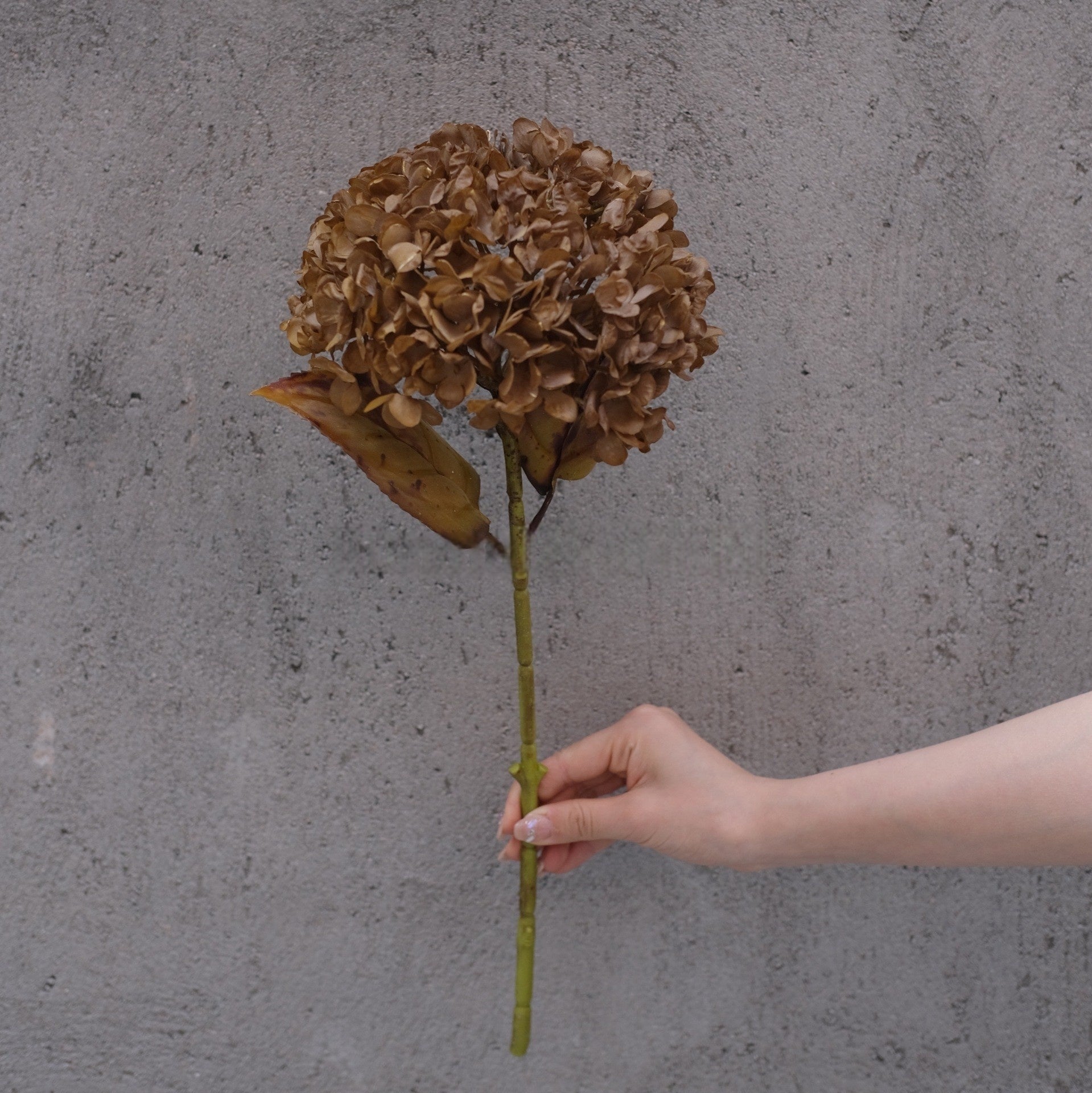 Rusty Autumn Orange Artificial Flower | Vintage Style Single Stem FS-1012A