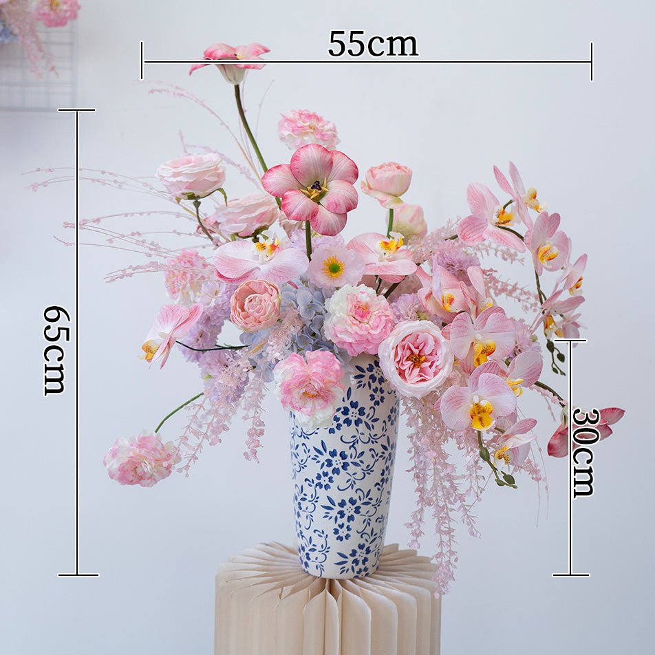Valar Flower Romantic Wedding Wall Floral Arrangement Set for Ceremony & Reception Decor FA-290