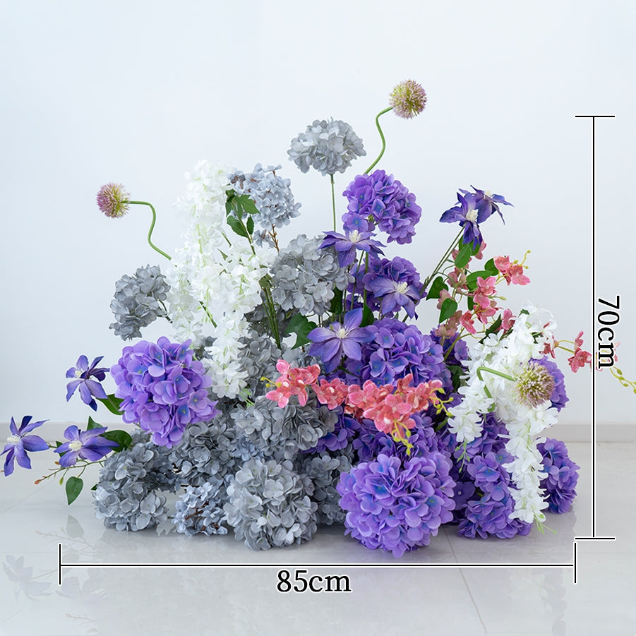 Eleganter Blumenbogen in Mondform für die Hochzeitszeremonie – Künstlicher Blumenbogen für Hochzeiten, Veranstaltungen und besondere Anlässe