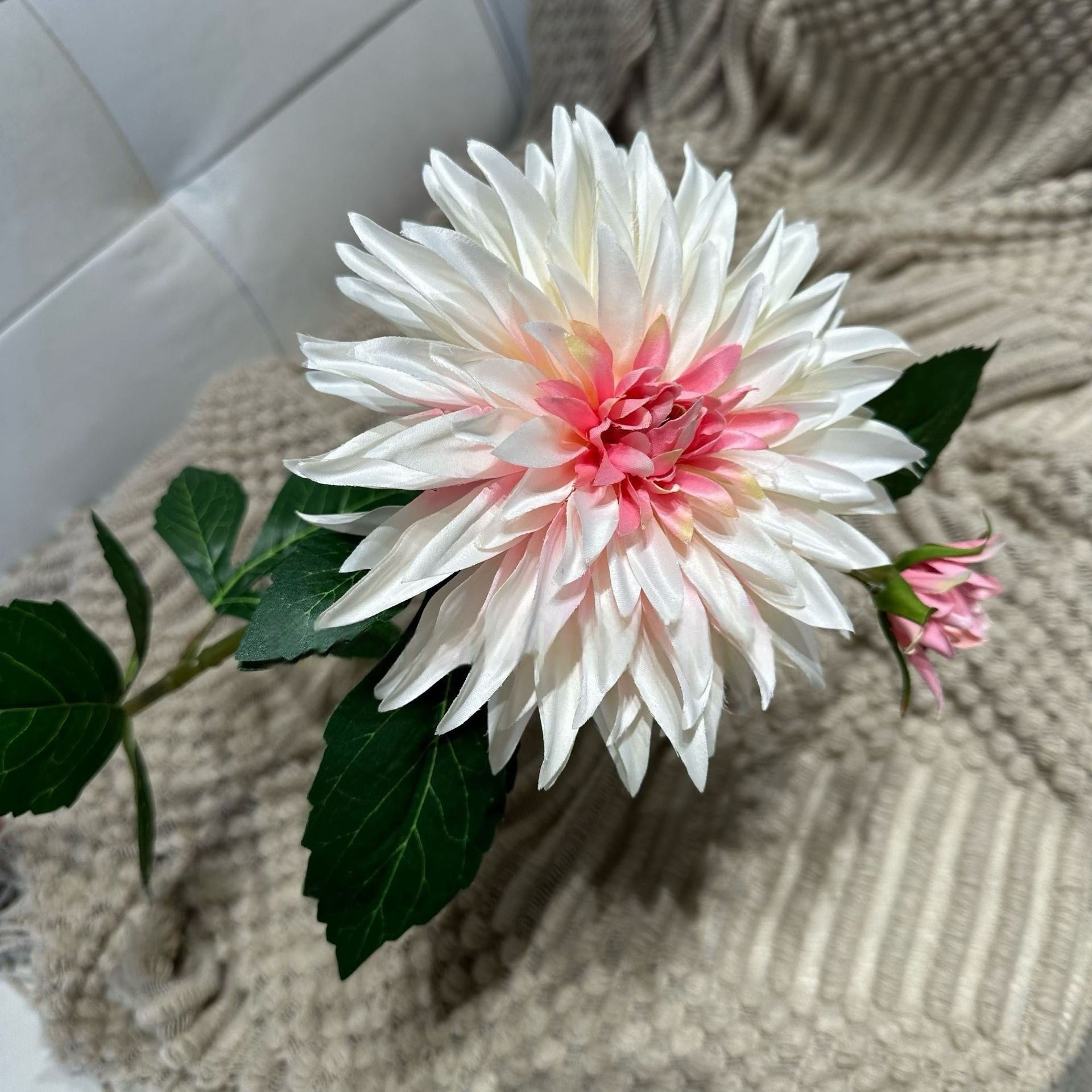 Pink Faux Flower Stems | Single Artificial Blooms for Home Decor & Weddings FS-1002A