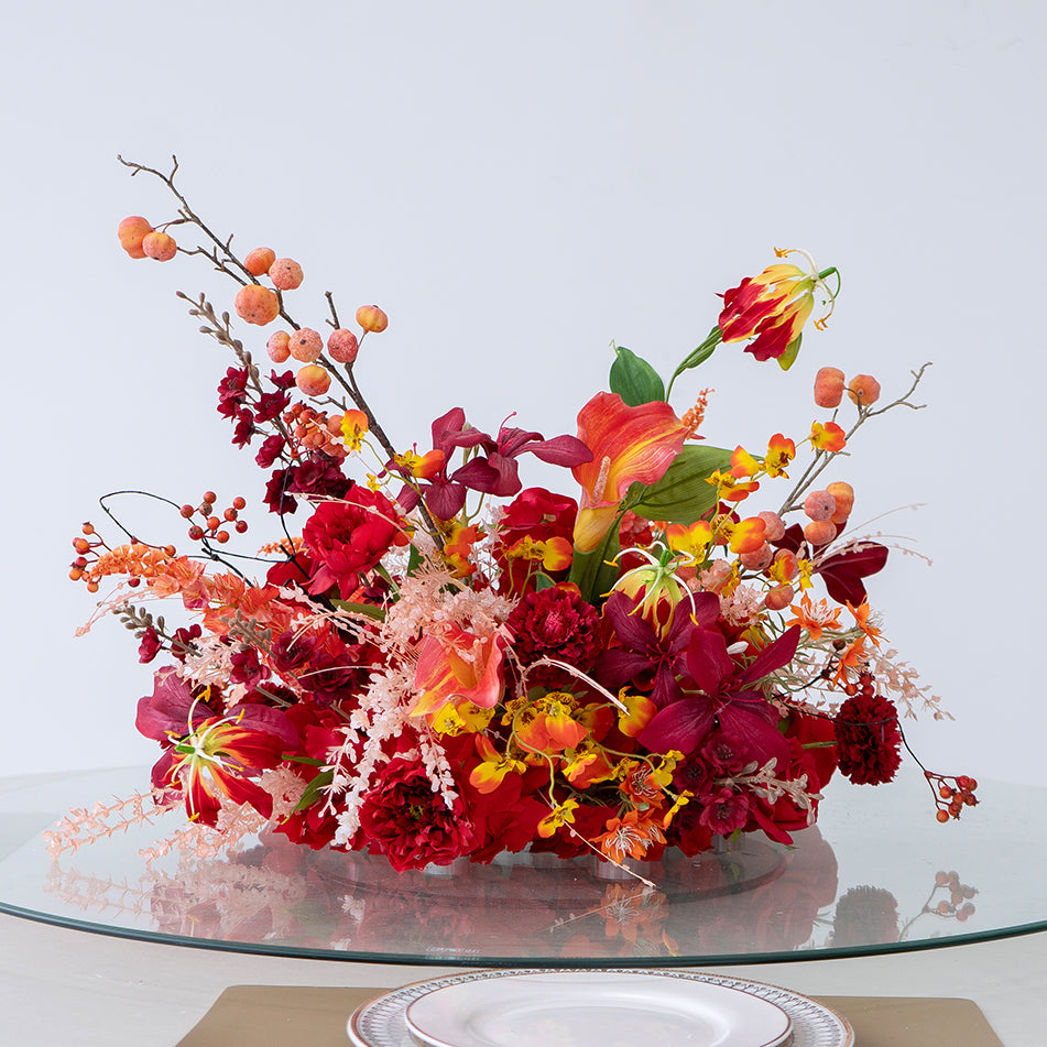 Hochzeitsdekoration Kunstblumengesteck, handgemachtes Hochzeitsrequisite, Kunstblumen für den Hochzeitsgang im Freien, Bühnendekoration und Blumenballgesteck TF-110