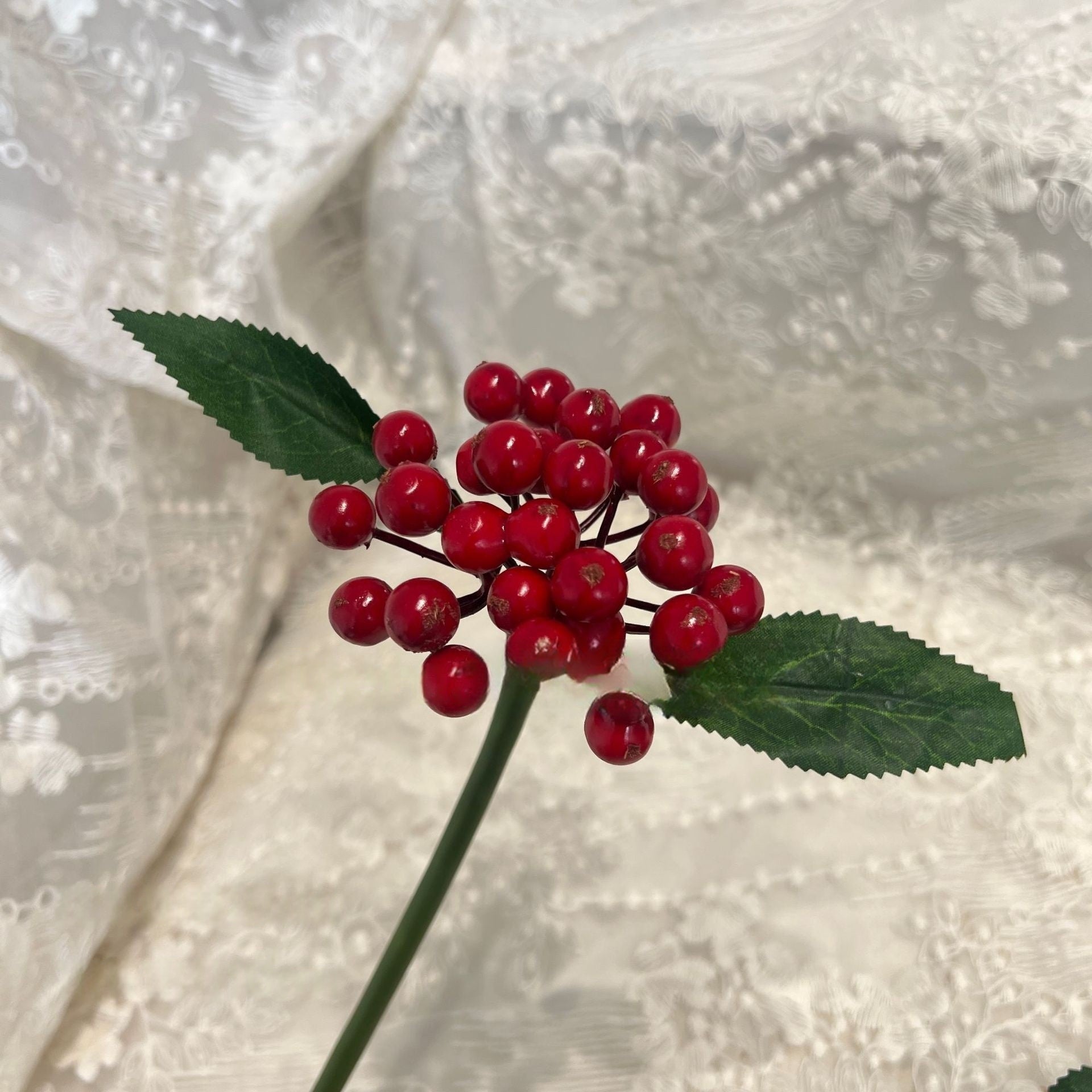 Artificial Foam Berry Picks – Faux Berries for Holiday Wreaths & Floral Arrangements FS-1035