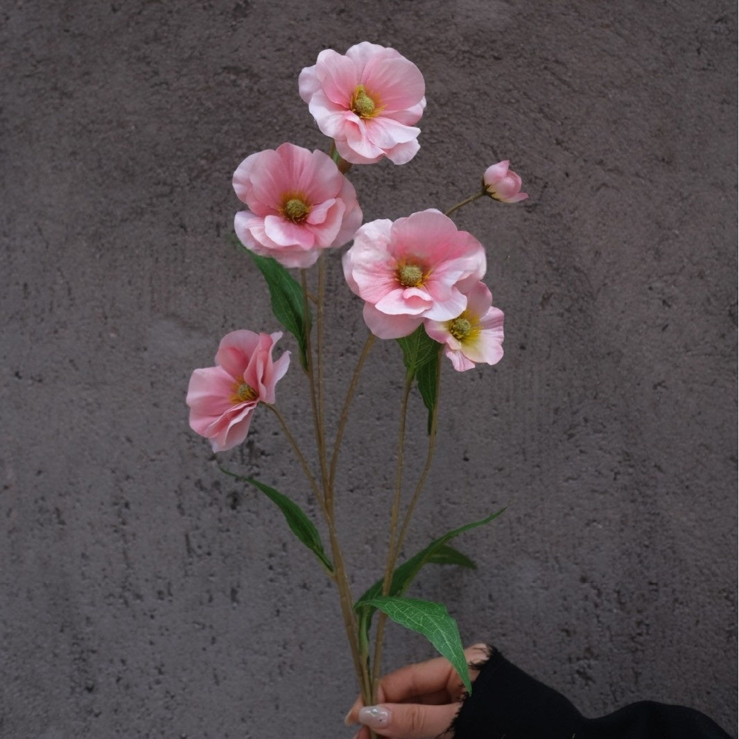 Pink Faux Flower Stems | Single Artificial Blooms for Home Decor & Weddings FS-1002A