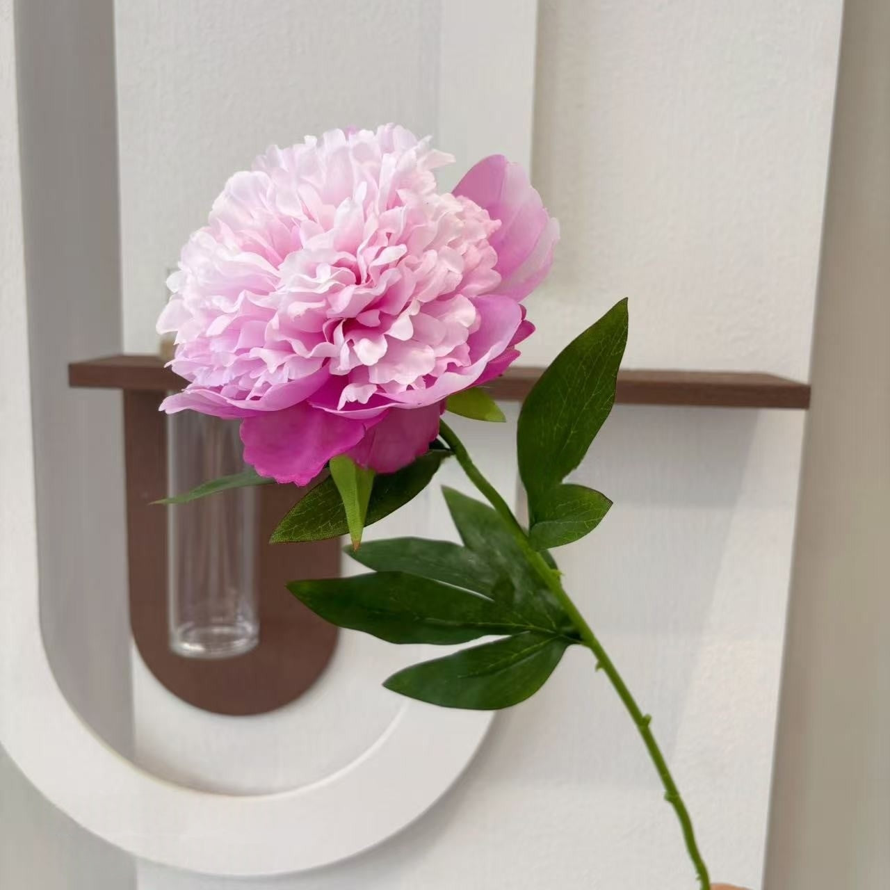 Single Stem Faux Peony – Multi-Layer Silk Flower for Home & Wedding Decor FS-1032