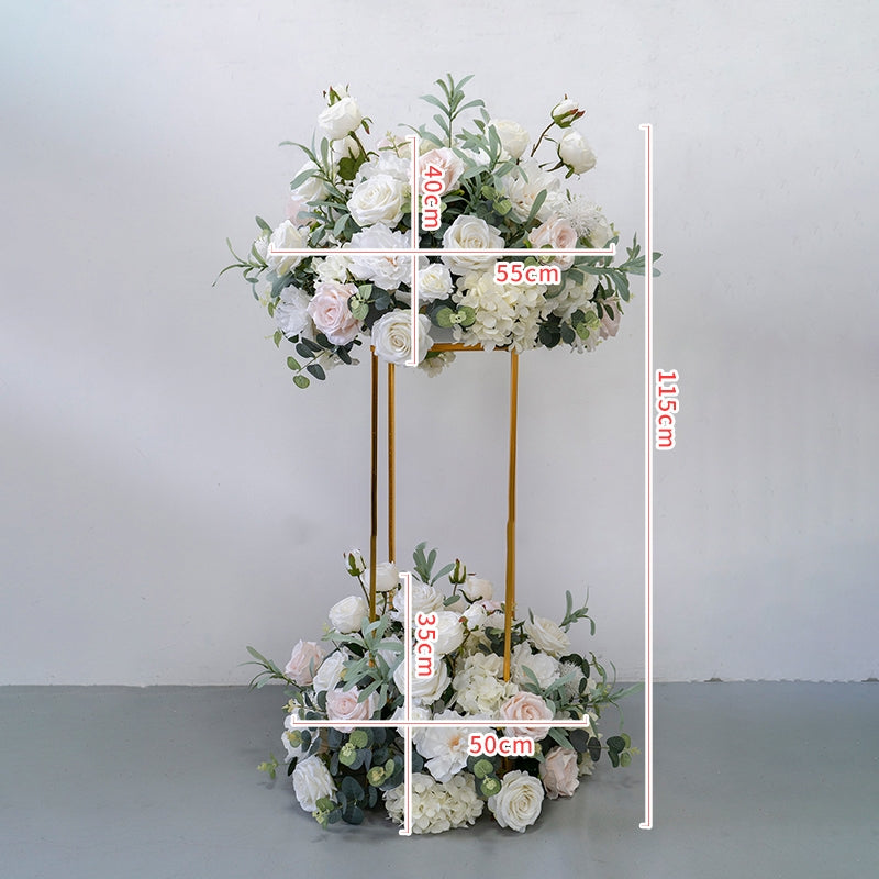 Valar Flower Artificial Flower Ball Stand Set for Wedding Aisle & Event Decoration FA-286