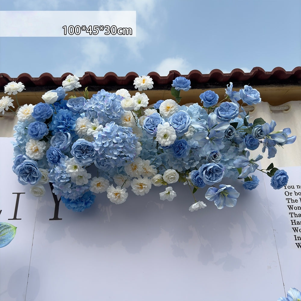 Frühlingsinspiriertes Kunstblumen-Set – Blaues und gelbes Kunstblumen-Set für Veranstaltungen FA-264