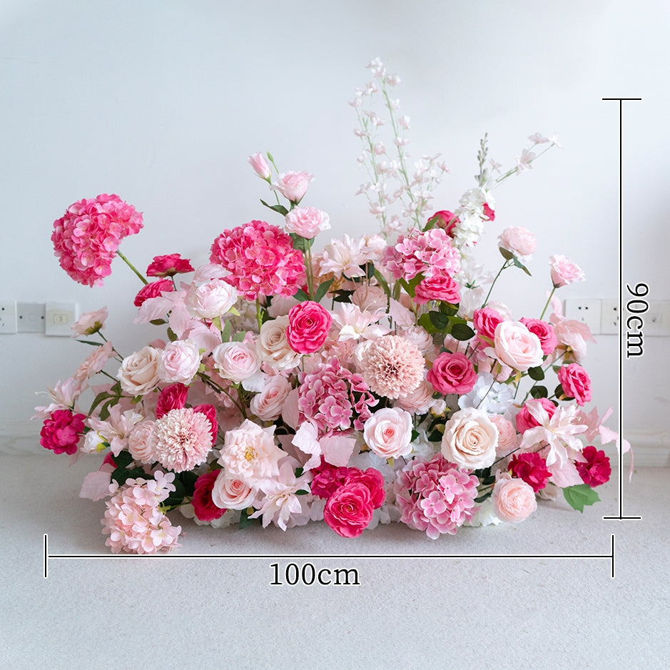 Romantic Faux Flower Wall Set for Wedding Backdrop | Ceremony and Event Floral Decorations FA-268