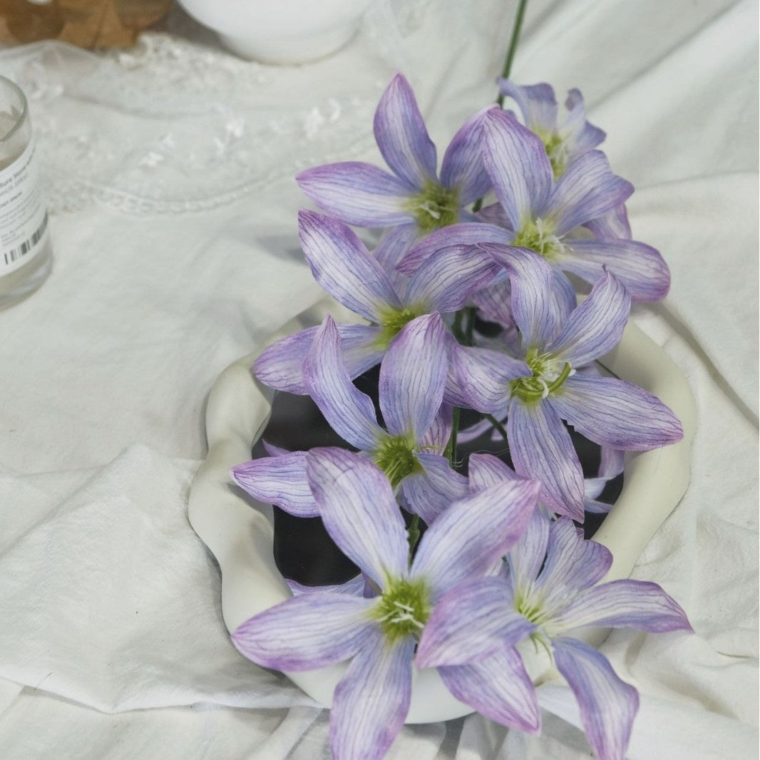 Valar Flower 9-Head Artificial Freesia – Real Touch Floral Stems for Wedding & Home Decor FS-1054