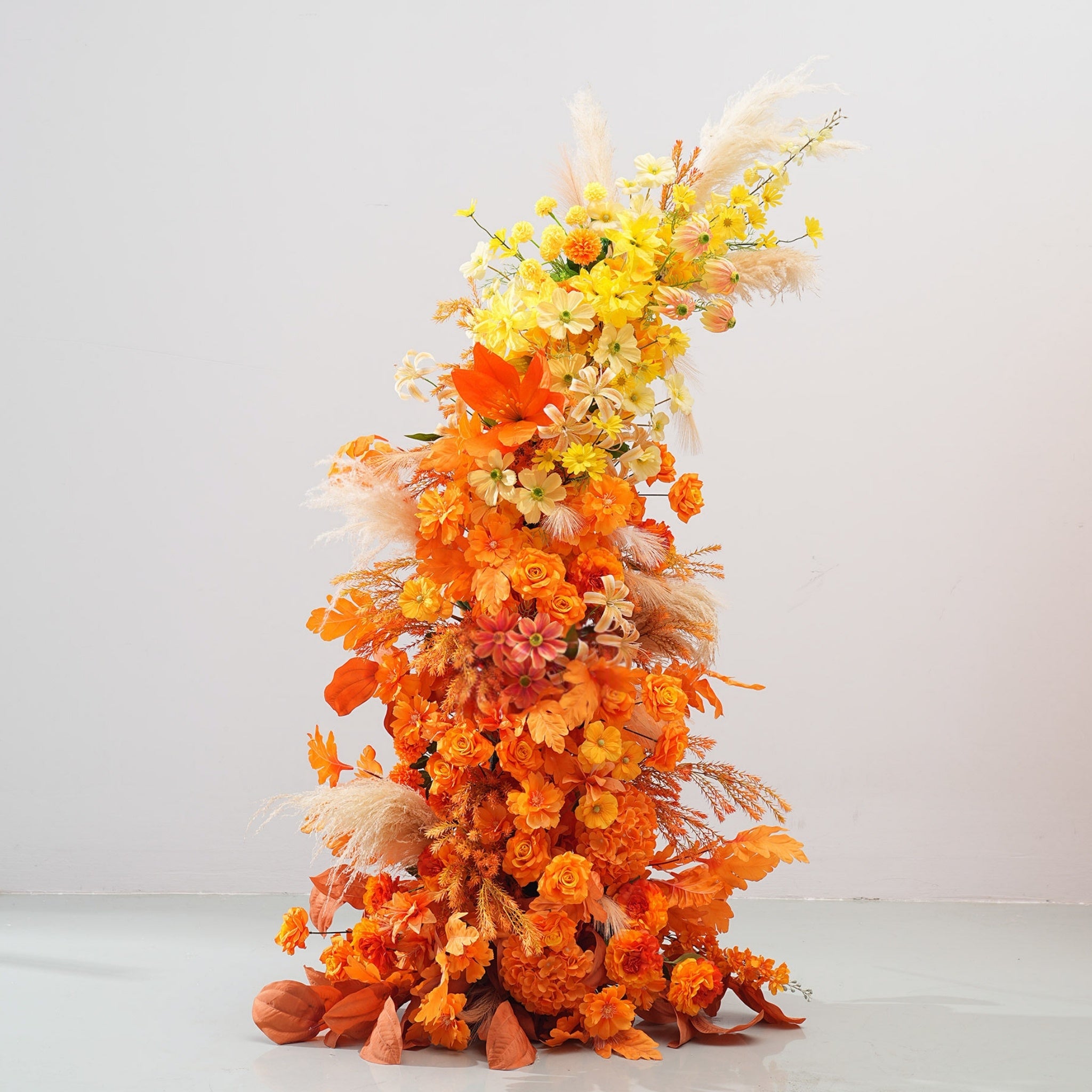 Arco de Cuerno Rosa Romántico Valar, Fondo Floral Artificial, Decoración para Propuestas y Ceremonias de Boda, Prop Elegante para Fotografía de Eventos VA-341