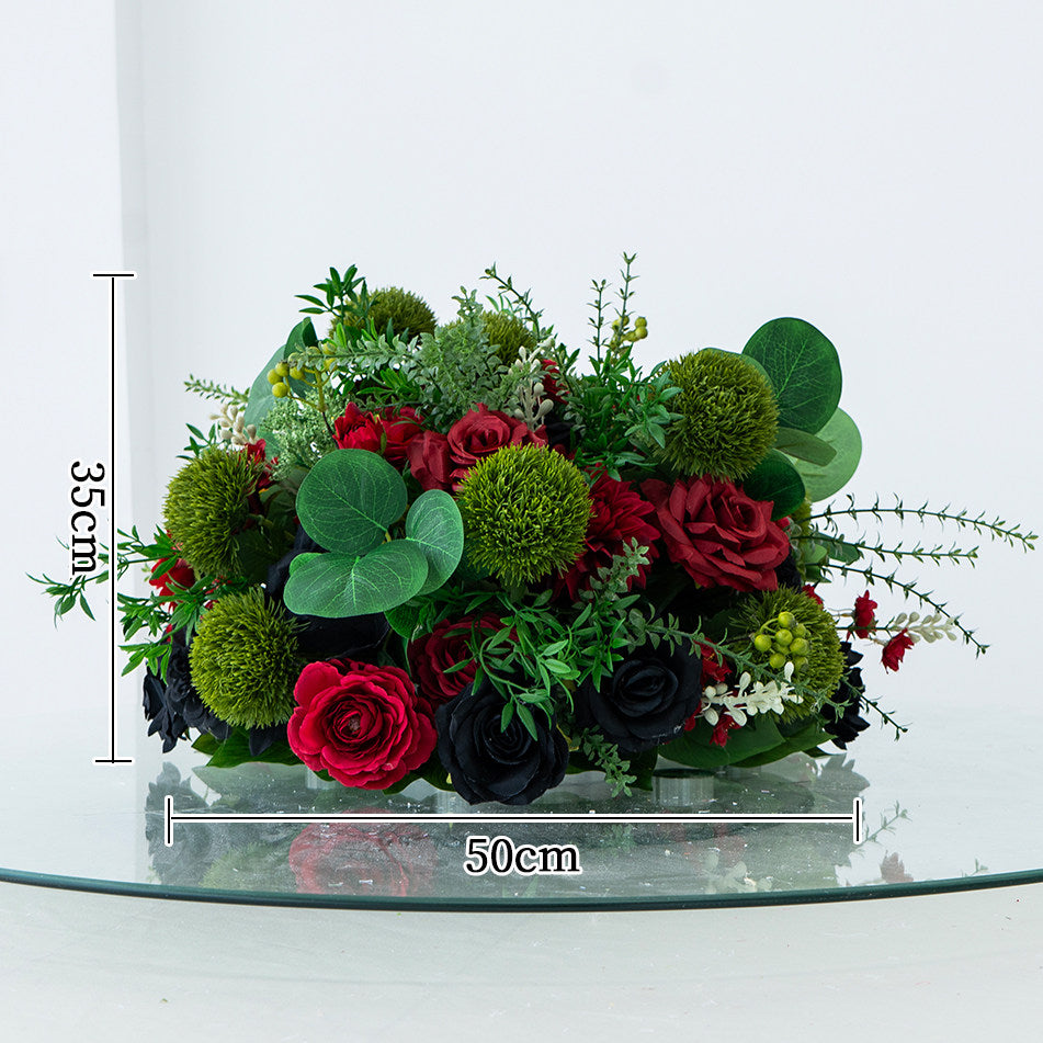 ValarFlower Artificial Floral Table Centerpiece, Faux Wedding Table Flower Arrangement for Reception, Sweetheart Table, Party & Event Decor TF-127