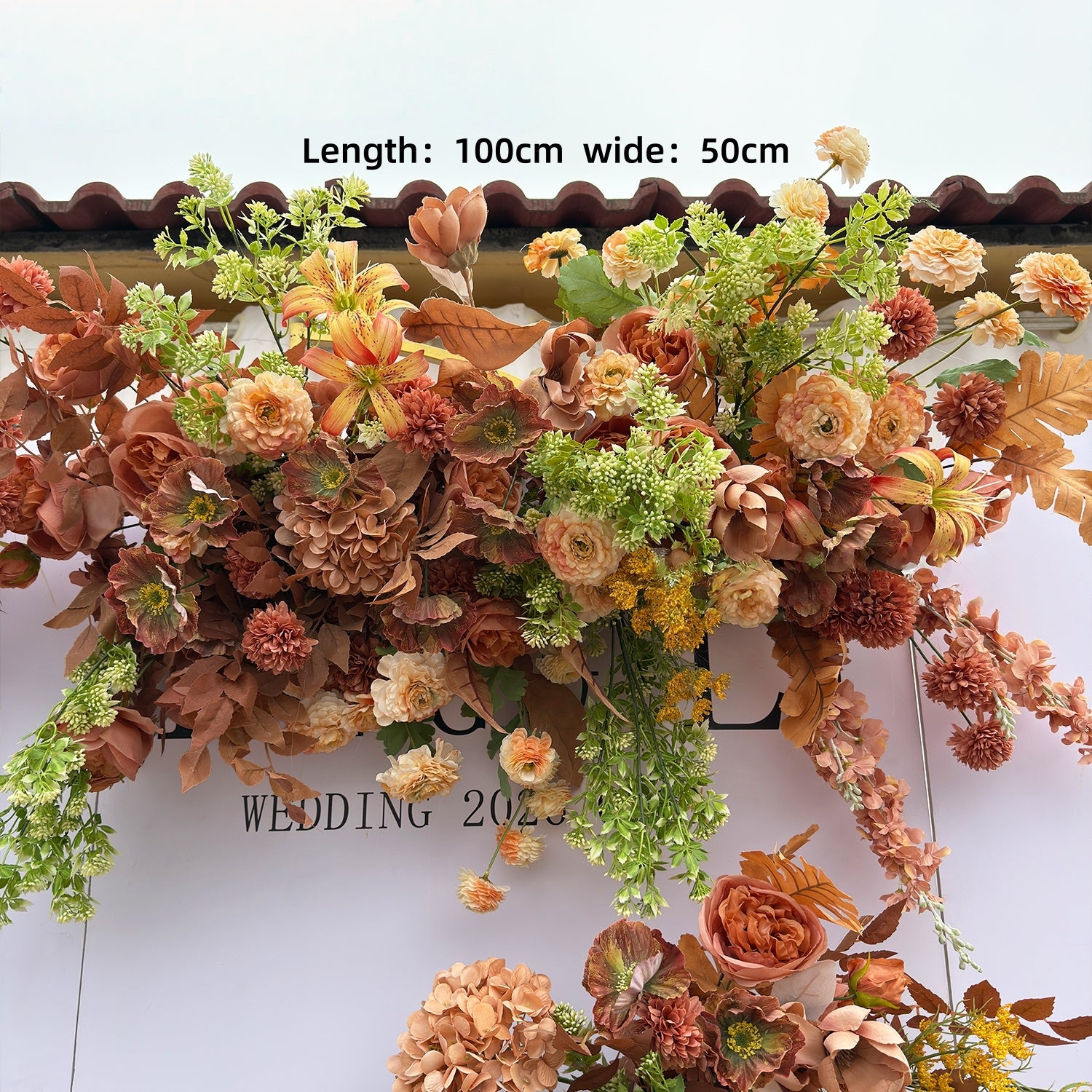 ترتيب زهور صناعية مستوحاة من الربيع – مجموعة زهور صناعية باللونين الأزرق والأصفر للفعاليات FA-264