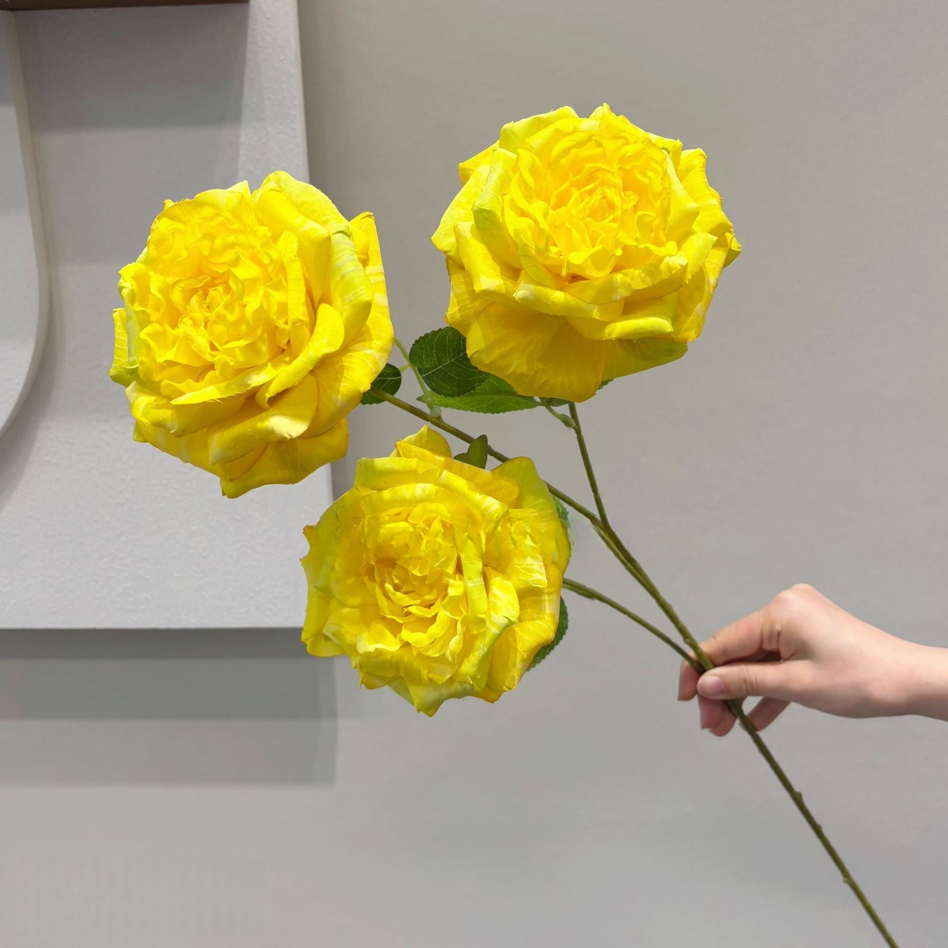 Single Stem Faux Rose – Multicolor Artificial Bloom for DIY Arrangements & Home Styling FS-1017