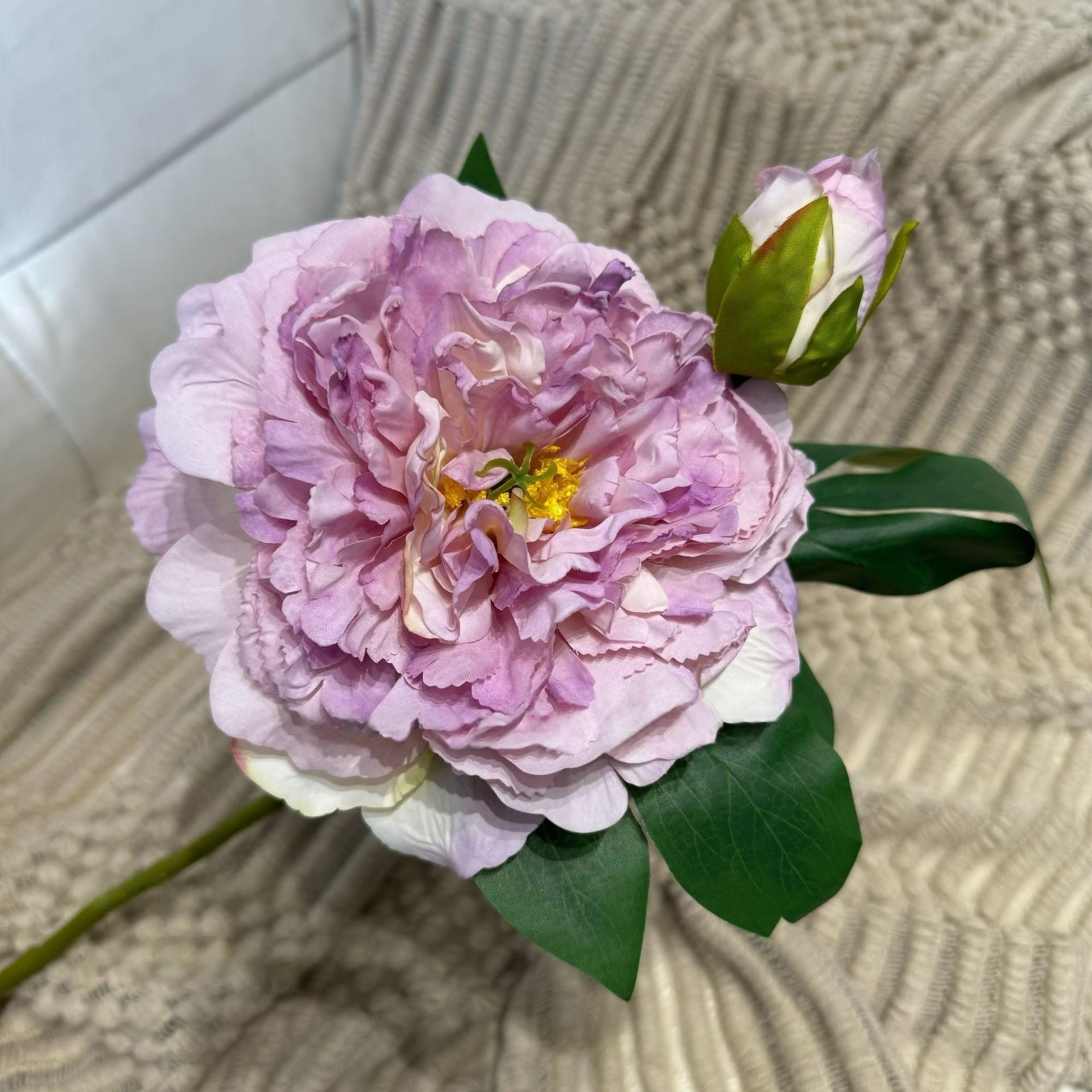 Valar Flower Vintage Peony Stem – Oil-Painted Look Artificial Bloom for Artistic Floral Styling FS-1057