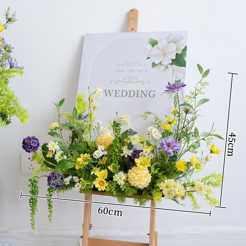 Monet-Inspired Faux Floral Wedding Decor Set | Artistic Artificial Flower Arrangements for Ceremony & Reception FA-270