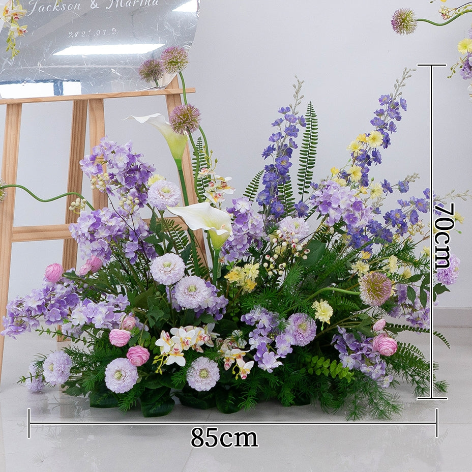 Valar Flower Whimsical Wisteria-Inspired Artificial Floral Set for Wall & Table Decor FA-292
