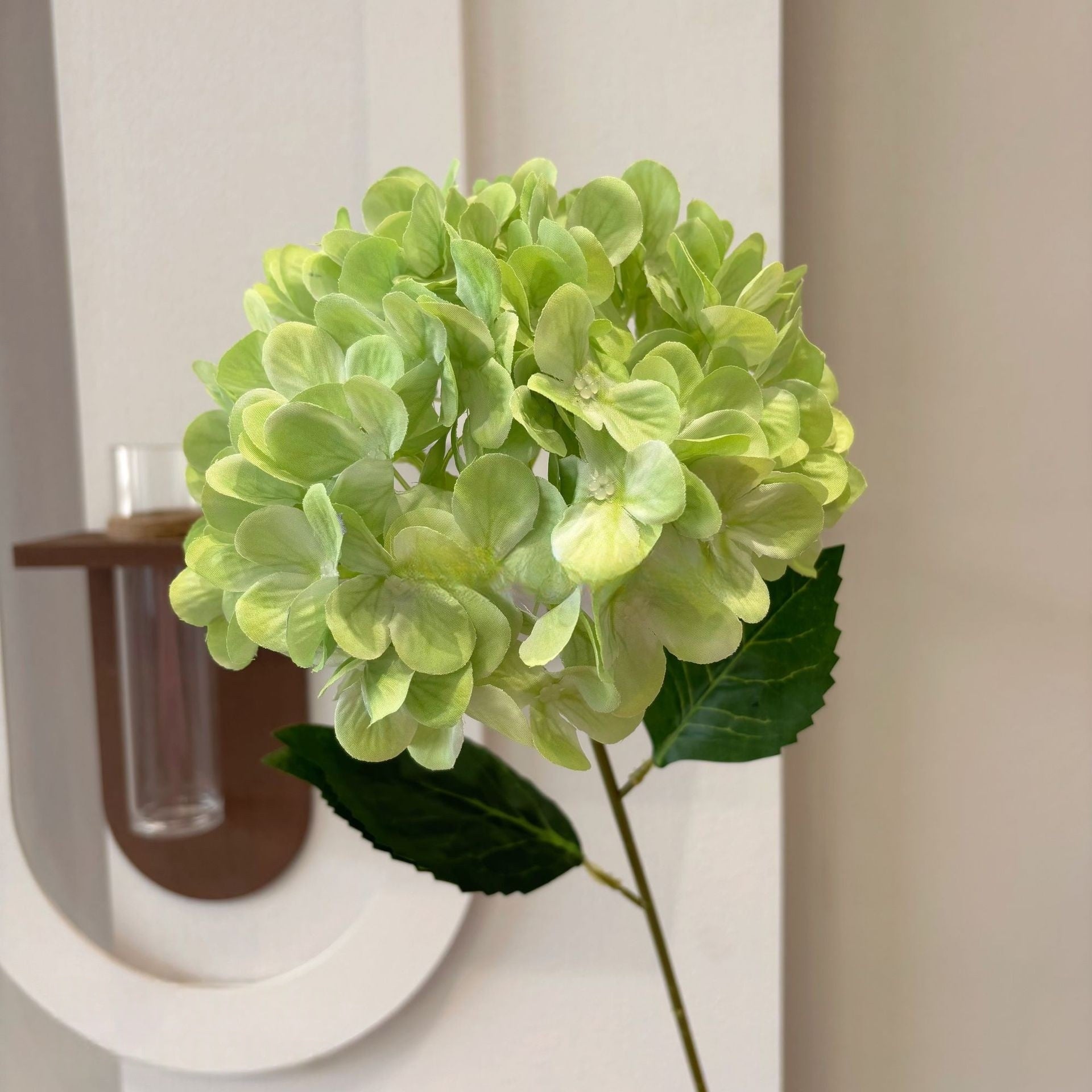 Single Stem Bella Hydrangea – Realistic Faux Bloom for Vases, Bouquets & DIY Styling FS-1031
