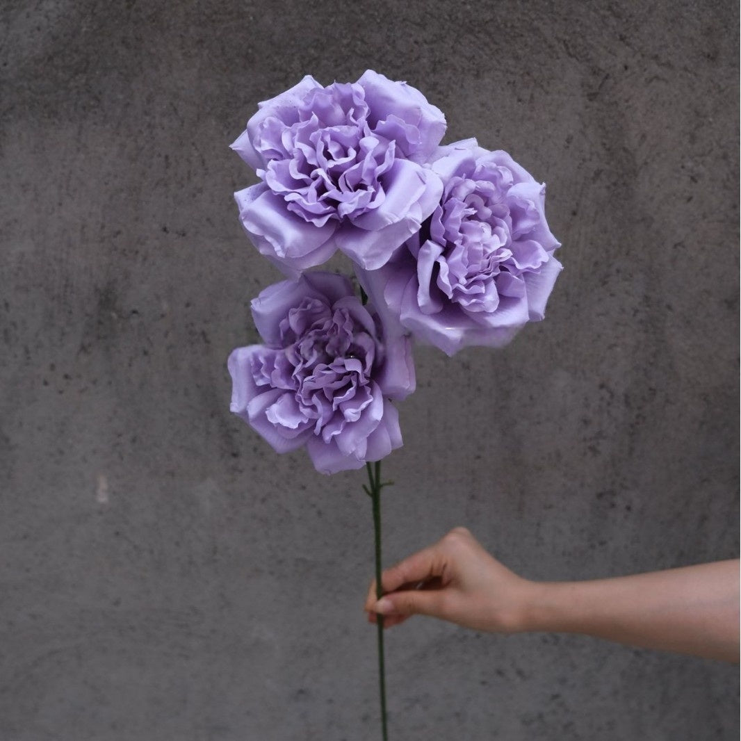 Three-Head Faux Martin Rose Stem – Single Artificial Flower for Home Decor & Wedding Styling FS-1019