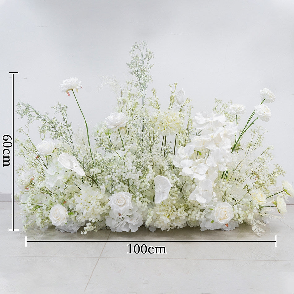 Valar Flower Luxury White Garden Wedding Set with Floor Floral Arrangements FA-321