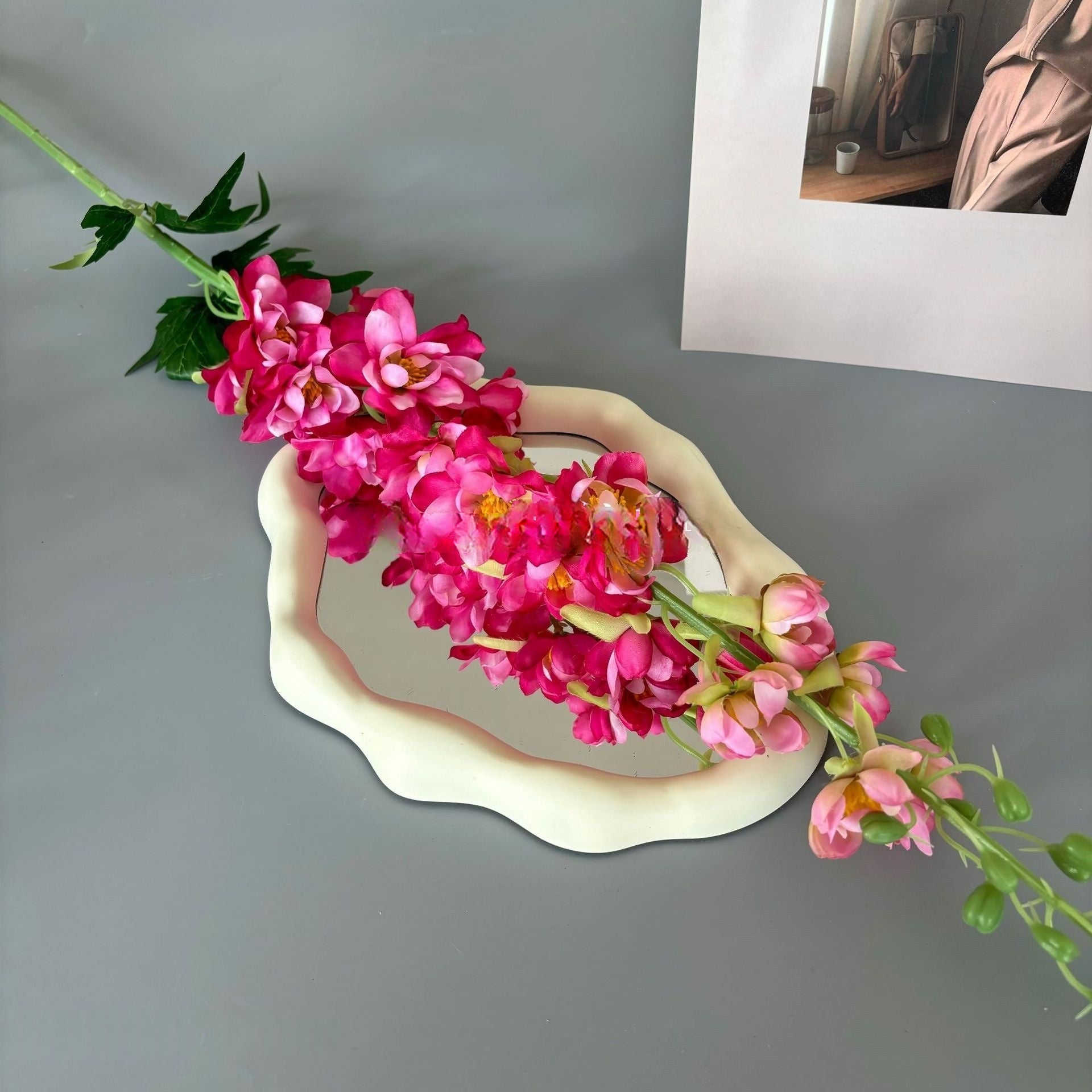 Valar Flower Realistic Delphinium Stem – Tall Faux Larkspur for Wedding & Home Arrangements FS-1055