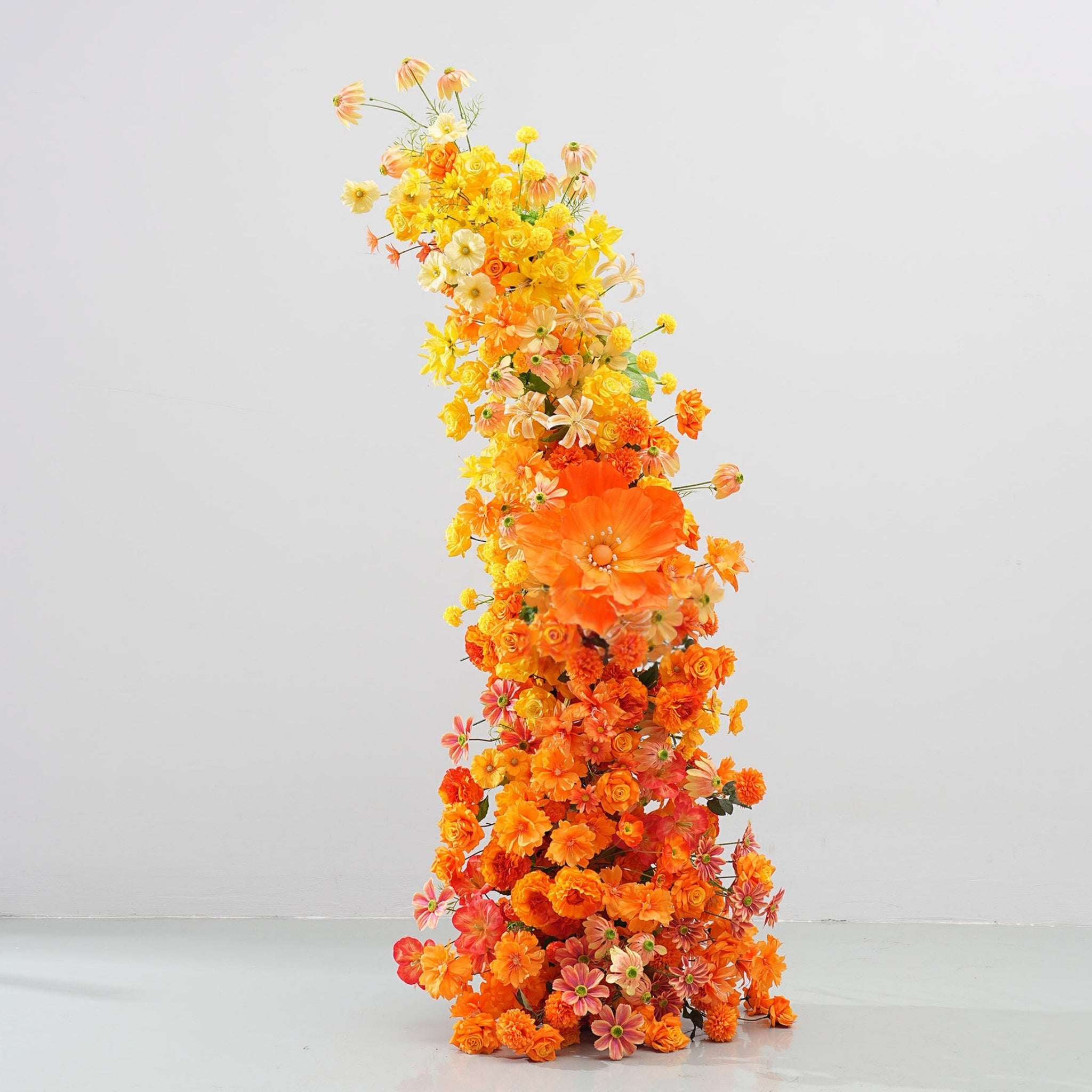 Arco de Cuerno Rosa Romántico Valar, Fondo Floral Artificial, Decoración para Propuestas y Ceremonias de Boda, Prop Elegante para Fotografía de Eventos VA-341