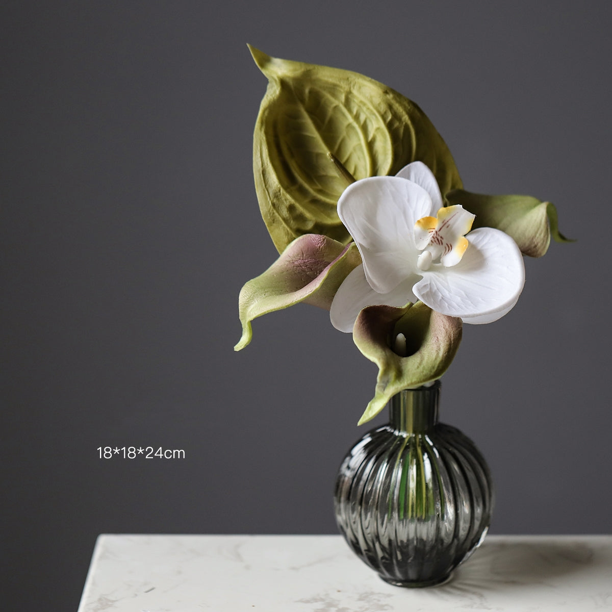 Mini Faux Floral Arrangement | Ice Cream-Inspired Bouquet for Home & Event Decor VB-216 (Without Vase)