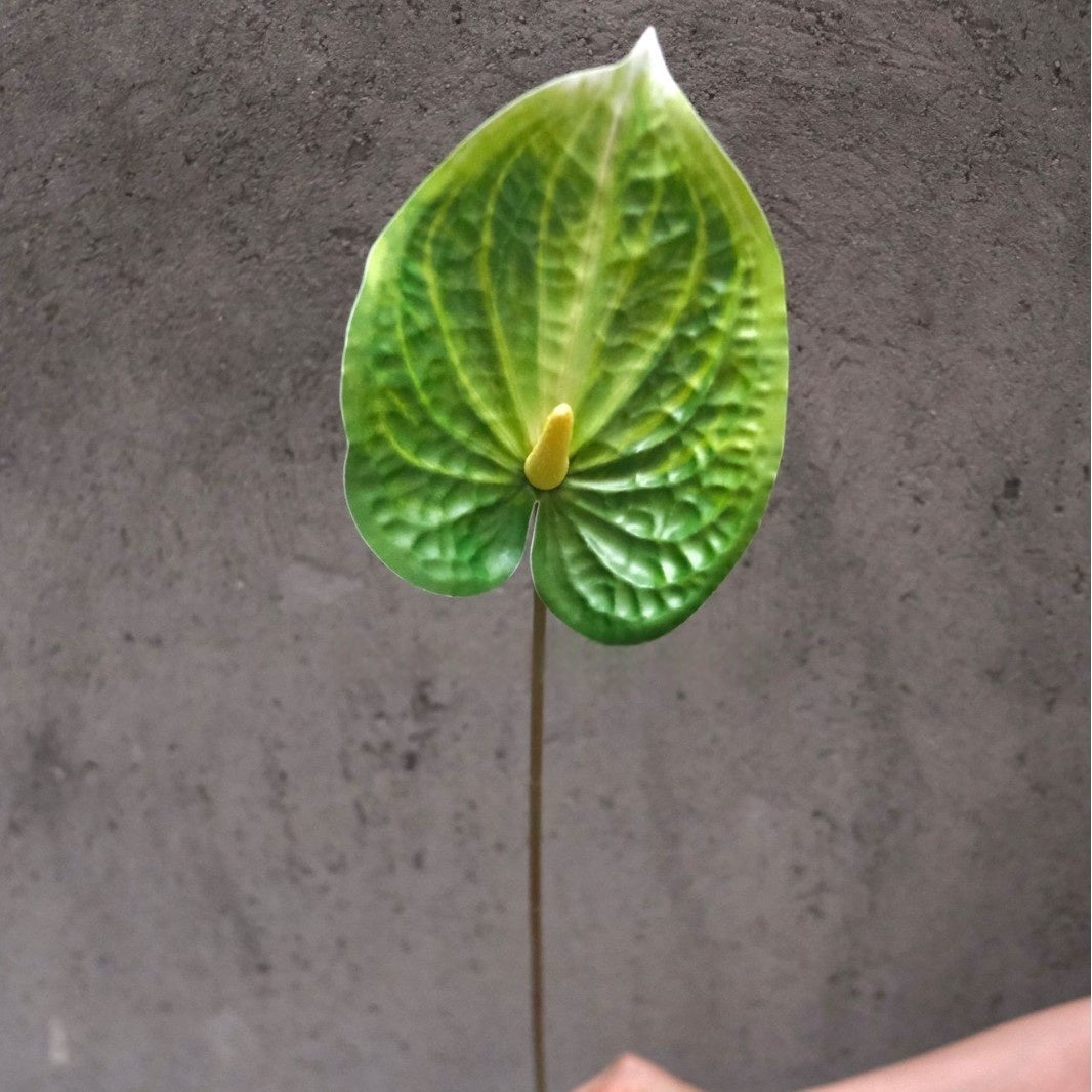 Artificial Anthurium Flower – Realistic Red Heart-Shaped Bloom for Home & Event Styling FS-1047